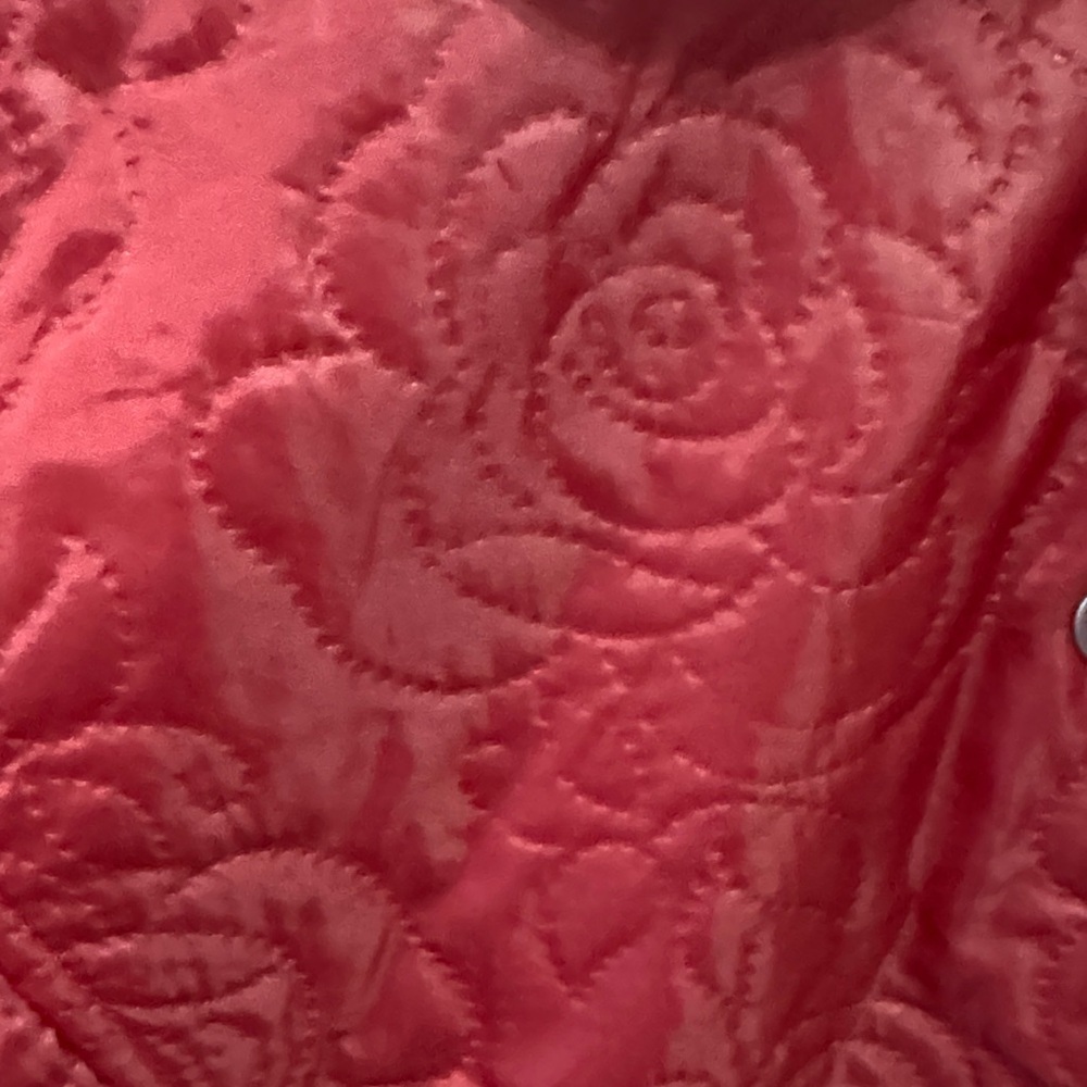Red Quilted Women's Jacket JG Hook Sz medium - Picture 3 of 9